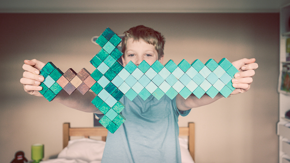 Minecraft Diamond Sword on thingswemake