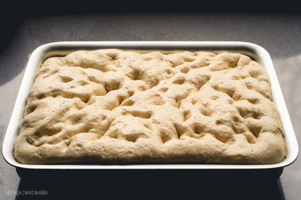 Focaccia rising on things{we}make